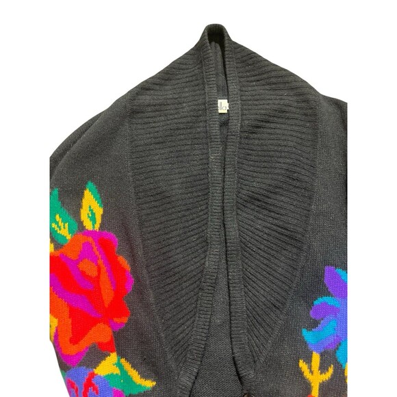 Vtg RAFAELLA ANGORA Sweater Cardigan Granny Core BRIGHT Colors SOFT Sz M - Picture 15 of 16